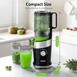 Cold Press Juicer for Whole Fruits - Easy Clean