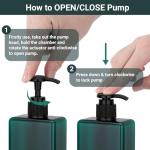 Suream 9.5oz Refillable Pump Bottles - 3 Pack