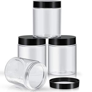 Patelai 4-Pack Leak-Proof Plastic Storage Jars