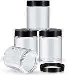 Patelai 4-Pack Leak-Proof Plastic Storage Jars