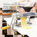 Manual Pasta Maker with 7 Thickness Settings