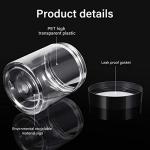 Patelai 4-Pack Leak-Proof Plastic Storage Jars