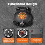 YIBAKE 12-Inch Electric Pizza Oven with Timer