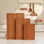 Snuvid Set of 3 Bamboo Cutting Boards