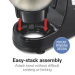 Hamilton Beach 4-Quart Electric Stand Mixer, Black