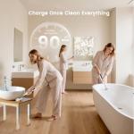 Cordless Electric Spin Scrubber with Interchangeable Heads