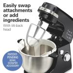Hamilton Beach 4-Quart Electric Stand Mixer, Black
