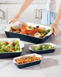 Sweejar 4-Piece Ceramic Bakeware Set, Navy