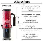 Prolux CV12000 Red Central Vacuum Power Unit