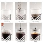Ovente French Press Coffee and Tea Maker 355ml