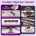 Cordless Mattress Vacuum Cleaner with UV-C Light