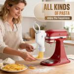 Fedowal KitchenAid Pasta Press with 7 Interchangeable Plates