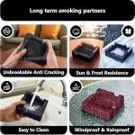 Roygra Outdoor Ashtray Set for Cigar Lovers