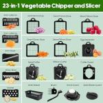 10-Blade Vegetable Chopper and Slicer with Containers