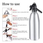 Portable Aluminum Sparkling Water Maker - 1L