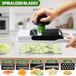 10-Blade Vegetable Chopper and Slicer with Containers