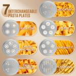 Fedowal KitchenAid Pasta Press with 7 Interchangeable Plates