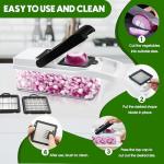 10-Blade Vegetable Chopper and Slicer with Containers