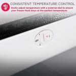 Stainless Steel Upright Freezer with Removable Shelves