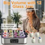 Digital Automatic Yogurt Maker with 12 Jars