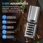 Electric 3-Stage Kitchen Knife Sharpener