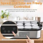 Digital Automatic Yogurt Maker with 12 Jars
