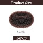 10-Pack Medium Hair Bun Maker Tools