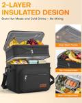 HOTOR Insulated Lunch Box - Portable Cooler Bag