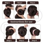 10-Pack Medium Hair Bun Maker Tools