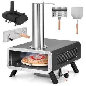 Giantex Portable Wood-Fired Outdoor Pizza Oven