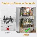 Magnetic Refrigerator Shelf Baskets - 2 Pack