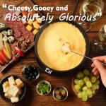 Cusimax 1300W Electric Fondue Set with Accessories