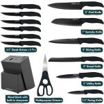 15-Piece Home Hero Kitchen Knife Set with Block