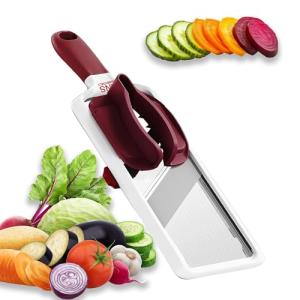 Adjustable Stainless Steel Mandoline Slicer with Comfort Grip