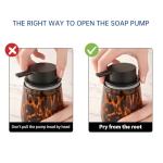 Amber Marble Glass Soap and Lotion Dispenser