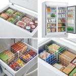 Adjustable Freezer Organizer with Mesh Dividers