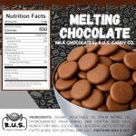 Milk Chocolate Melting Wafers for Dipping and Baking