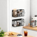 Magnetic Refrigerator Shelf Baskets - 2 Pack