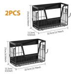Magnetic Refrigerator Shelf Baskets - 2 Pack