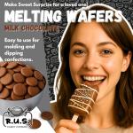 Milk Chocolate Melting Wafers for Dipping and Baking