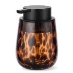 Amber Marble Glass Soap and Lotion Dispenser