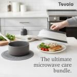 Tovolo Microwave Care Kit with Food Cover and Cleaner