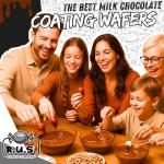 Milk Chocolate Melting Wafers for Dipping and Baking