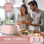 Mueller Retro 4-Slice Toaster in Pink
