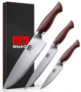 SHAN ZU 3-Piece Japanese Chef Knife Set