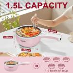 Dezin Electric Hot Pot and Steamer, 1.5L