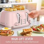 Mueller Retro 4-Slice Toaster in Pink