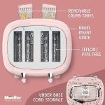Mueller Retro 4-Slice Toaster in Pink