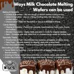 Milk Chocolate Melting Wafers for Dipping and Baking