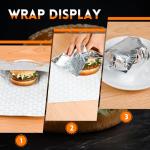 Insulated Foil Sandwich Wrap Sheets, 100 PCS